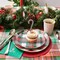 10 Count Winter Plaid Small Paper Plates 7.25 Inch Festive Holiday Plates for Parties